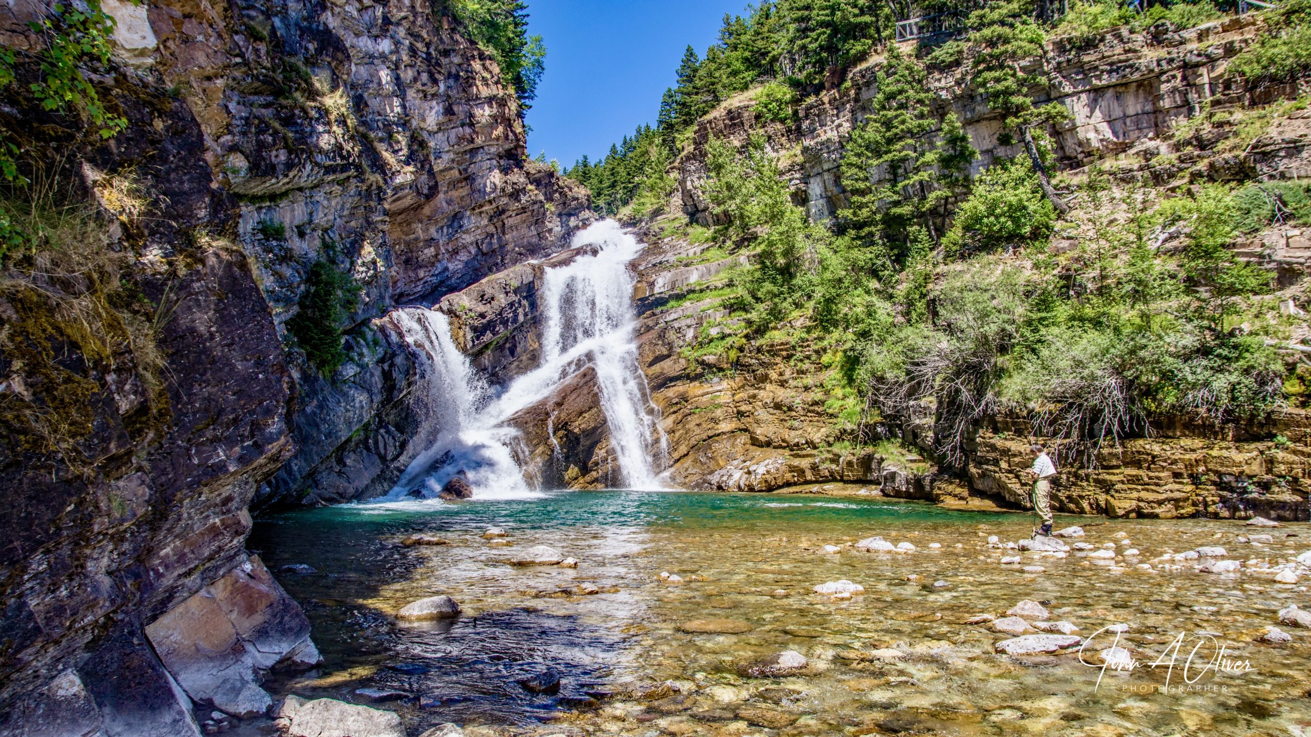 By Olly Cameron Falls Waterton Park july